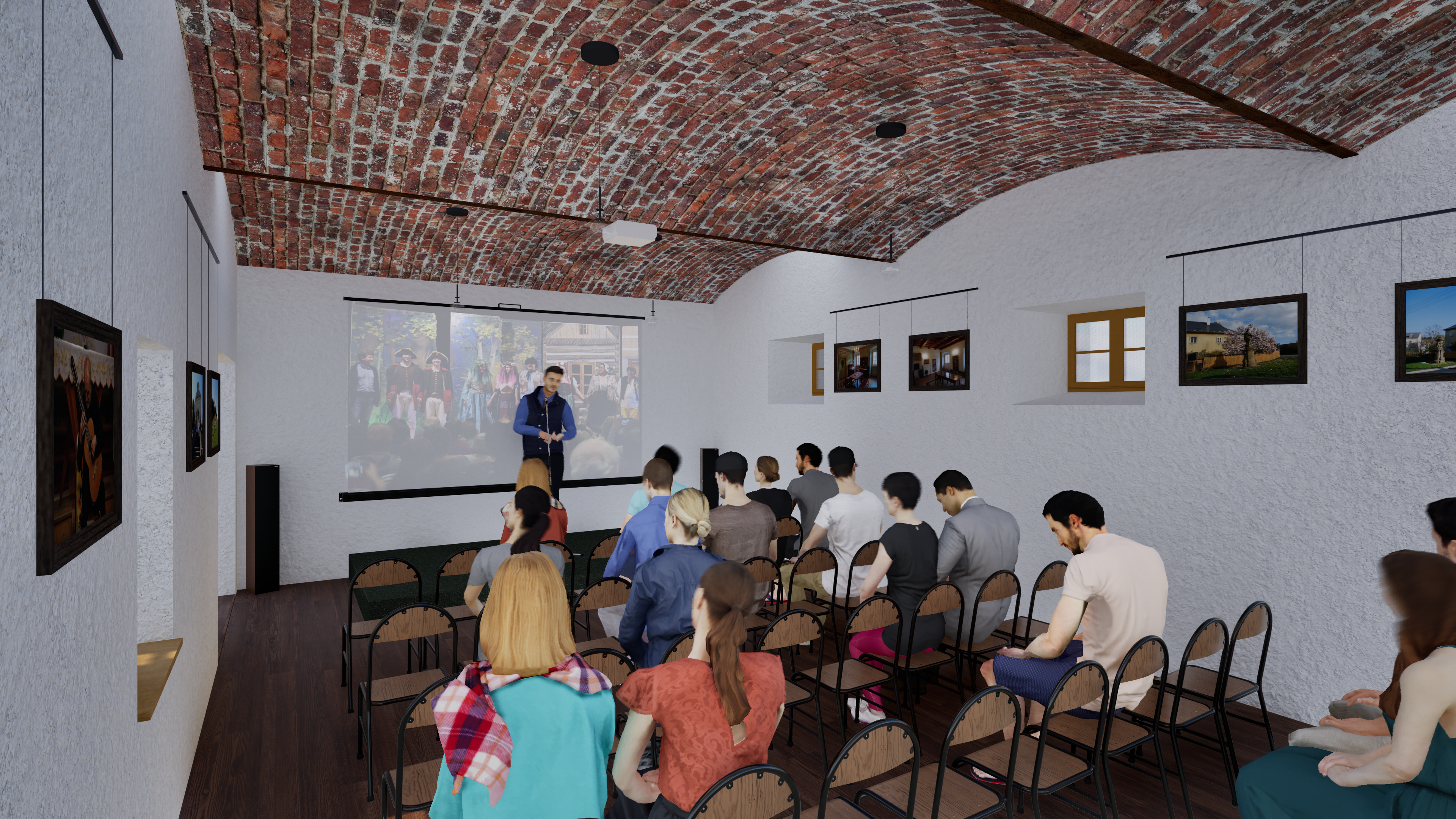 Výstavní sál — vizualizace 1